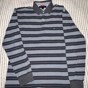 Tommy Hilfiger Medium Stiped Long Sleeve Polo